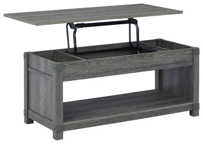 Ashley Furniture Freedan Lift-Top Coffee Table Black/Gray