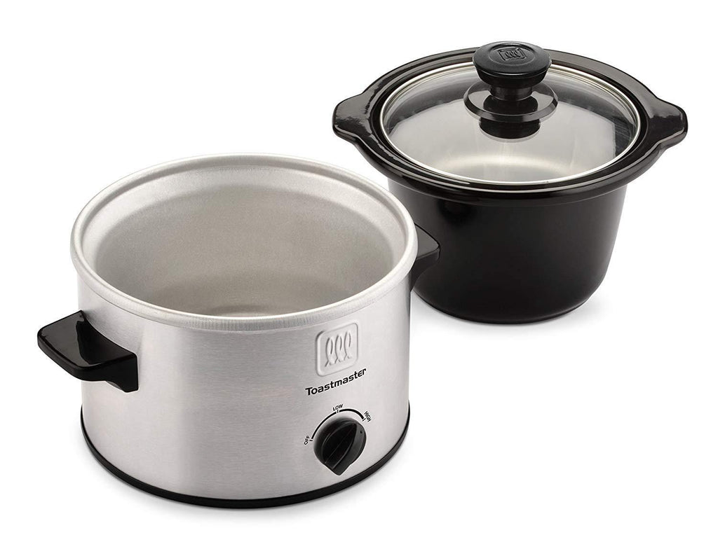 Small Slow Cooker Stainless Steel Crock Pot Mini Kitchen Appliance Portable  New