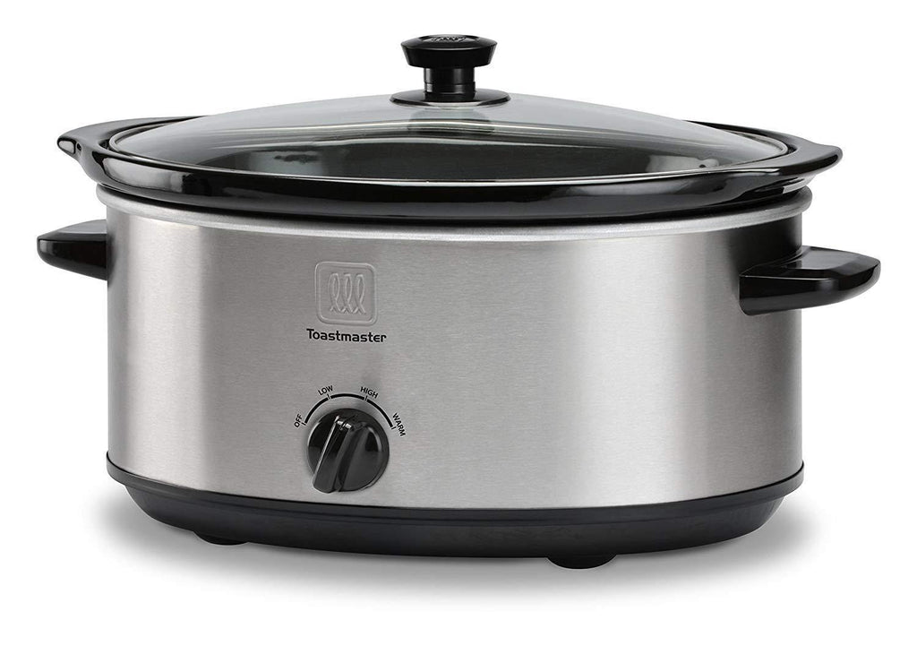 Toastmaster 7 Qt Oval Stainless Steel Slow Cooker - Smart Neighbor
