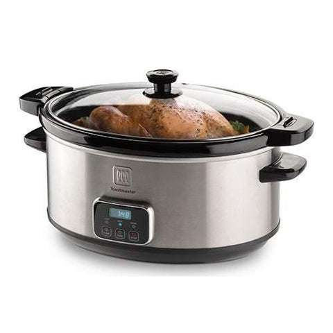 Toastmaster 7qt Travel Programmable Slow Cooker w/ Locking Lid - Smart Neighbor