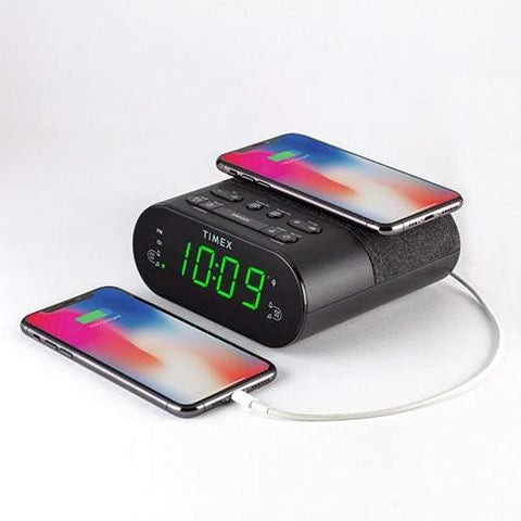 Timex Wireless Charging Alarm Clock Radio - Smart Neighbor