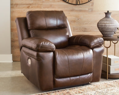 Ashley Furniture Edmar Power Recliner Brown/Beige