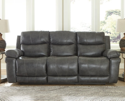 Ashley Furniture Edmar Power Reclining Sofa Brown/Beige