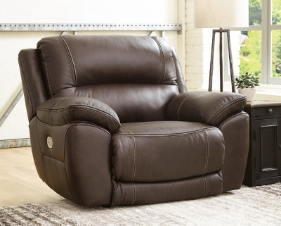 Ashley Furniture Dunleith Power Recliner Brown/Beige