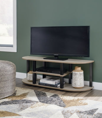 Ashley Furniture Bertmond 48" TV Stand Black/Gray;Brown/Beige