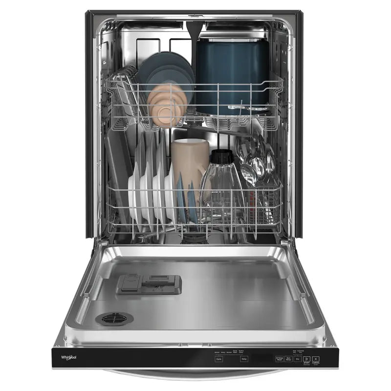 Whirlpool Large Capacity Dishwasher with Tall Top Rack in Stainless Steel