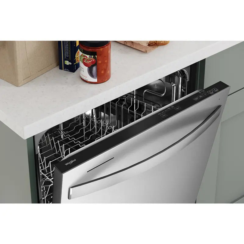 Whirlpool Large Capacity Dishwasher with Tall Top Rack in Fingerprint Resistant Stainless Steel
