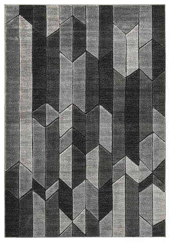 Chayse - Black/Gray - Large Rug