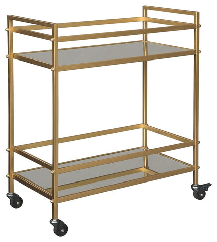 Kailman - Gold Finish - Bar Cart