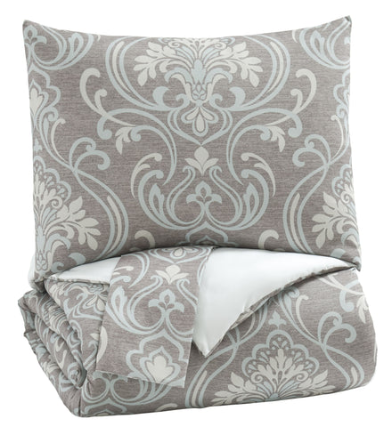 Noel - Gray/Tan - Queen Comforter Set