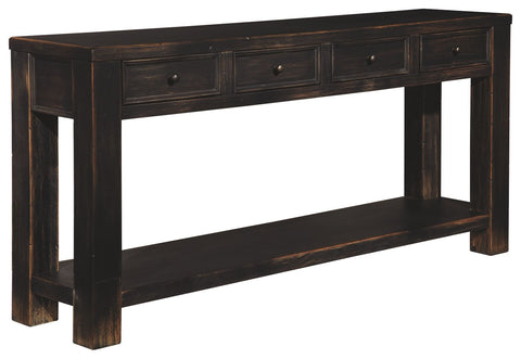 Gavelston - Black - Sofa Table