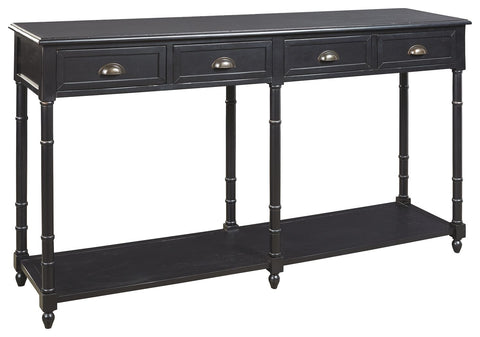 Eirdale - Black - Console Sofa Table