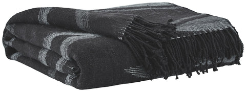 Cecile - Black/Gray - Throw (3/CS)