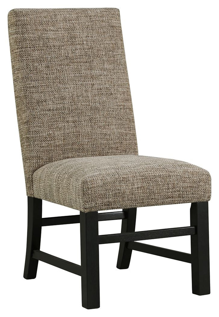 Sommerford - Black/Brown - Dining UPH Side Chair (2/CN)