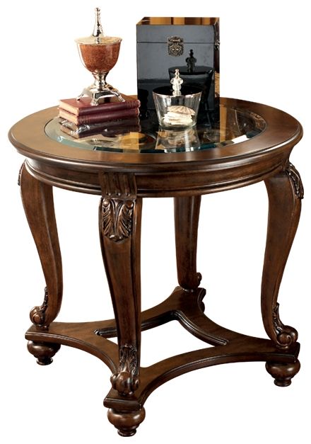 Norcastle - Dark Brown - Round End Table