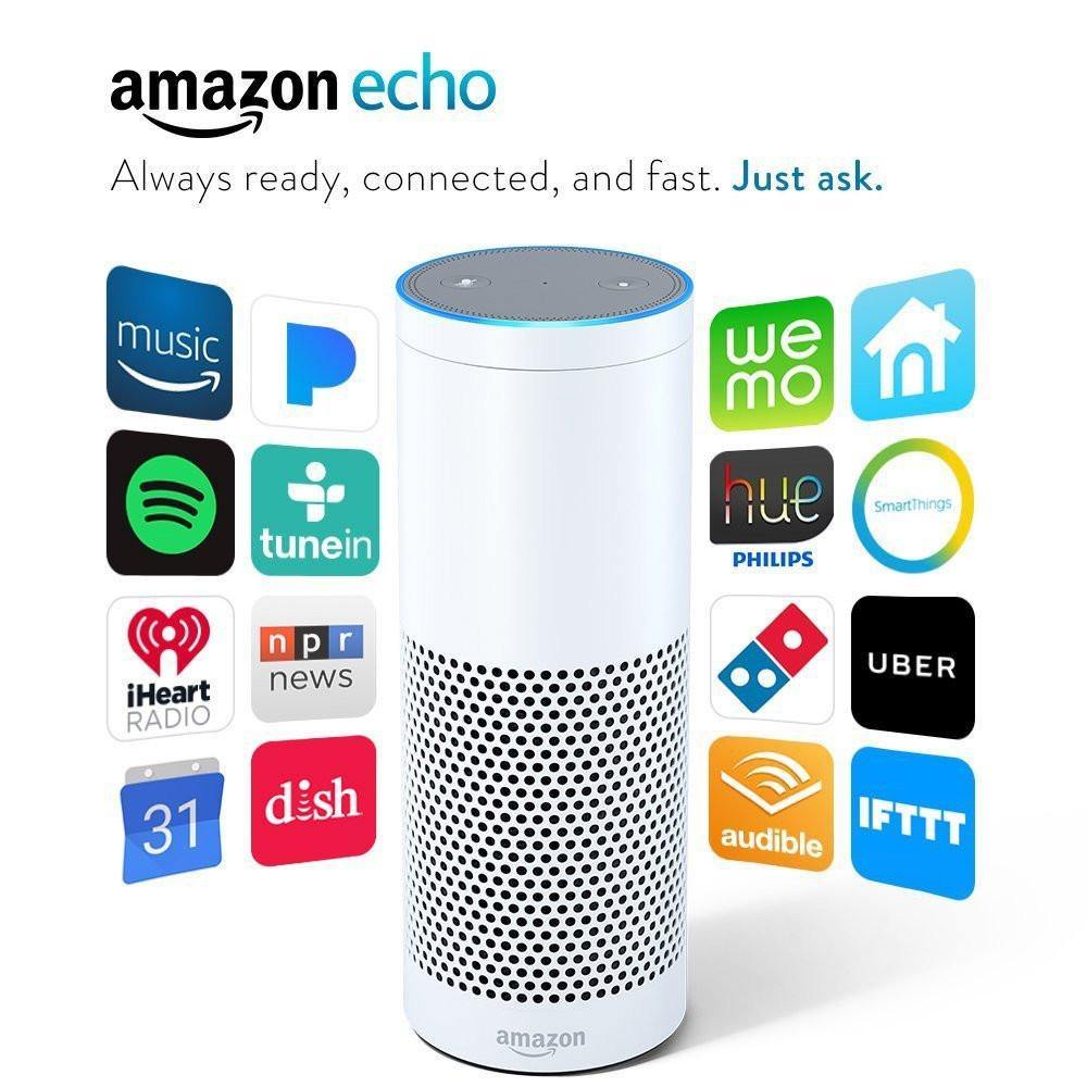 Amazon Echo Wi-Fi Speaker White (1st Gen.) - Smart Neighbor