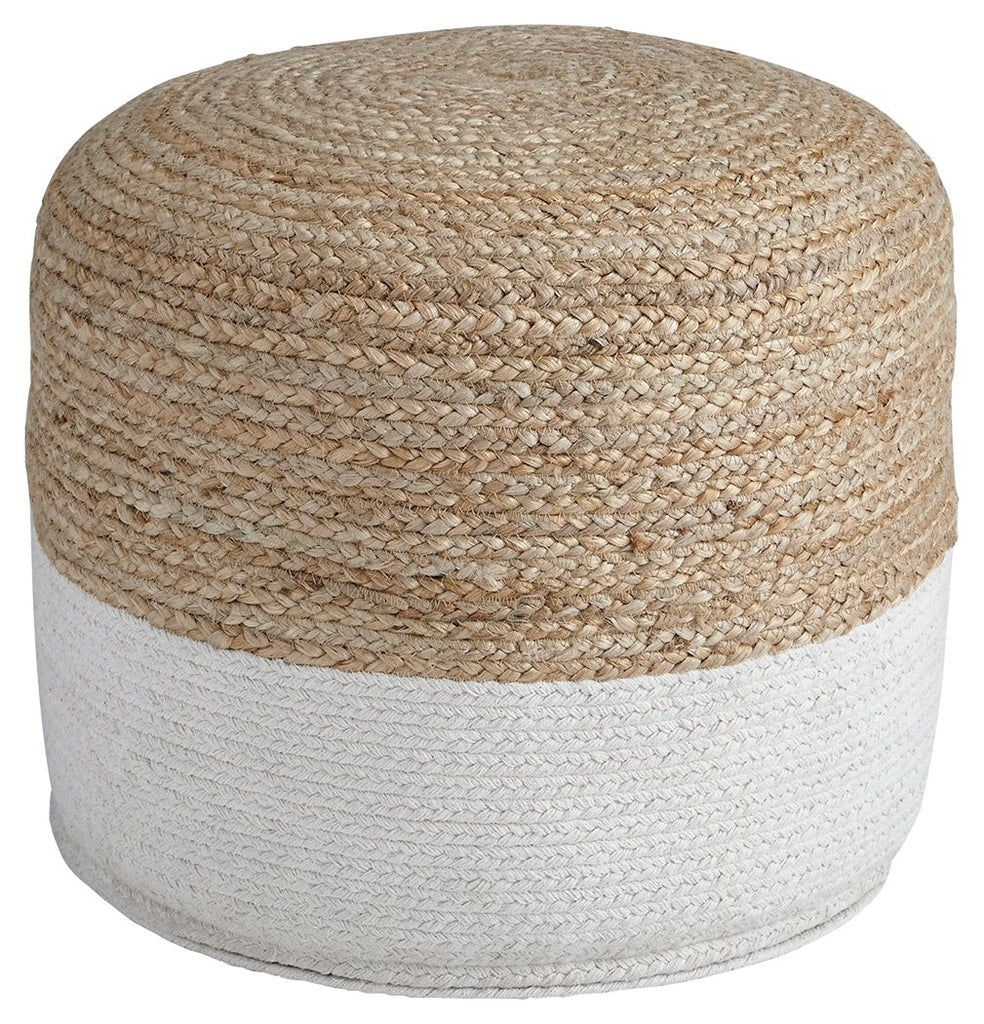 Sweed Valley - Natural/White - Pouf