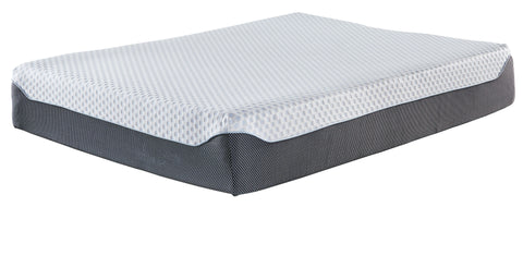 12 Inch Chime Elite - White/Blue - King Mattress