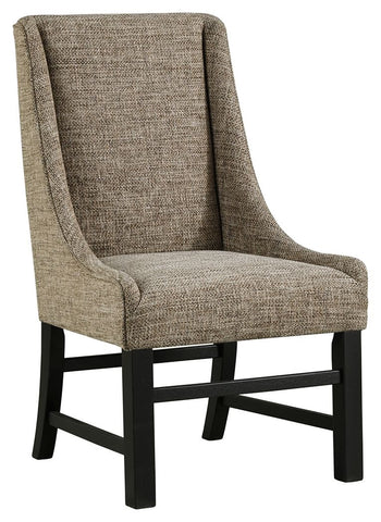 Sommerford - Black/Brown - Dining UPH Arm Chair (2/CN)