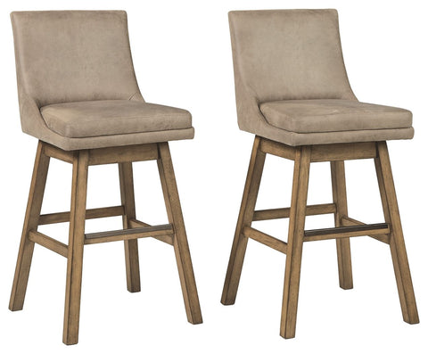 Tallenger - Beige - Tall UPH Swivel Barstool(2/CN)