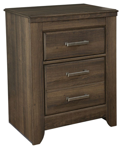 Juararo - Dark Brown - Two Drawer Night Stand