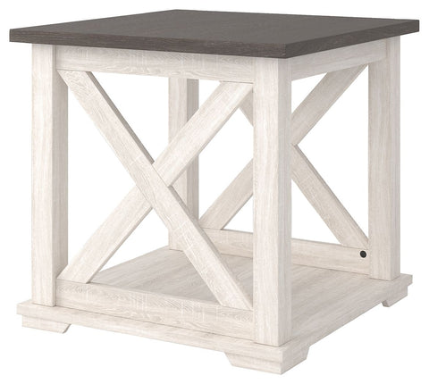 Dorrinson - Two-tone - Square End Table