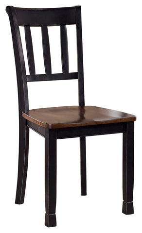 Owingsville - Black/Brown - Dining Room Side Chair (2/CN)