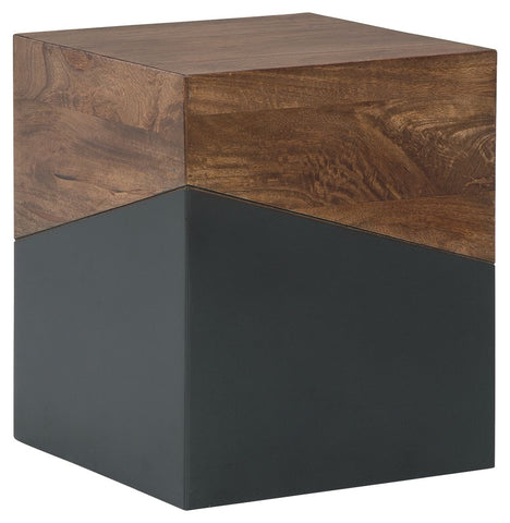 Trailbend - Brown/Gunmetal - Accent Table