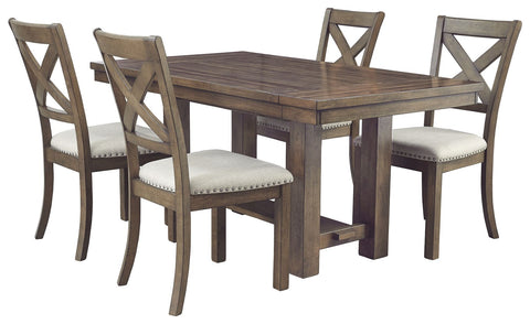 Moriville - Grayish Brown - RECT Dining Room EXT Table