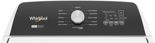 Whirlpool 4.7-4.8 Cu. Ft. Top Load Washer with 2 in 1 Removable Agitator in White