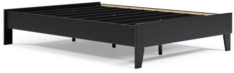 Flannia - Black - Full Platform Bed