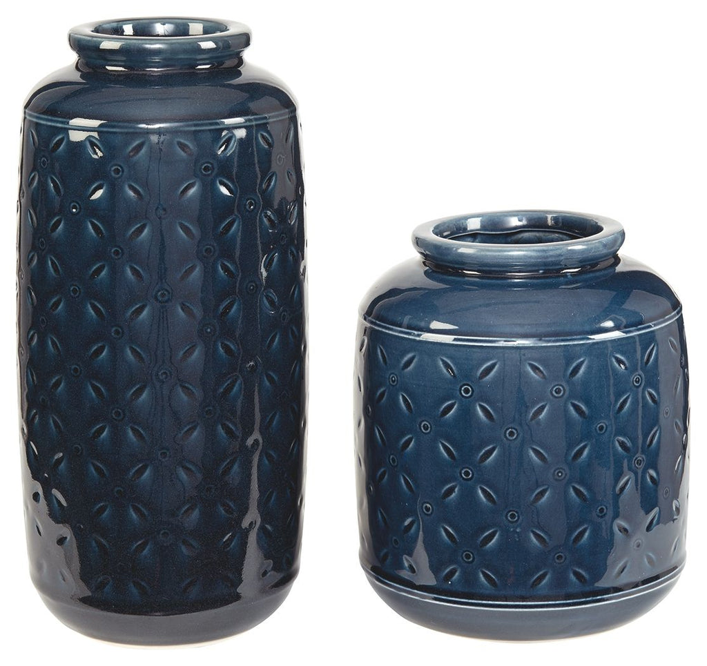 Marenda - Navy Blue - Vase Set (2/CN)
