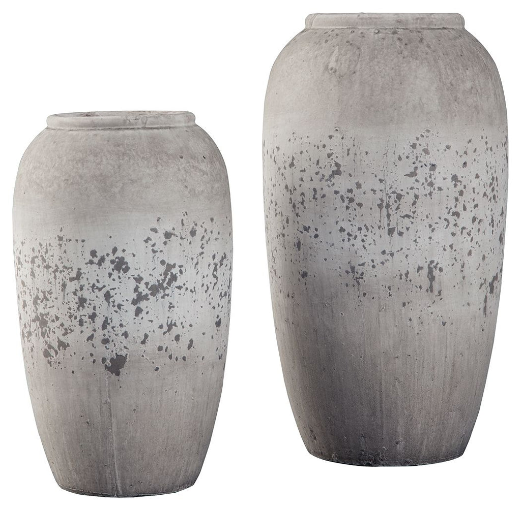 Dimitra - Brown/Cream - Vase Set (2/CN)