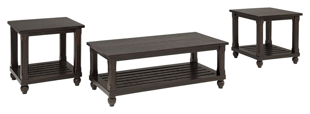 Mallacar - Black - Occasional Table Set (3/CN)