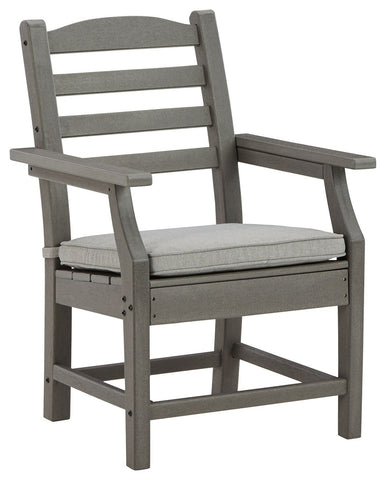 Visola - Gray - Arm Chair With Cushion (2/CN)