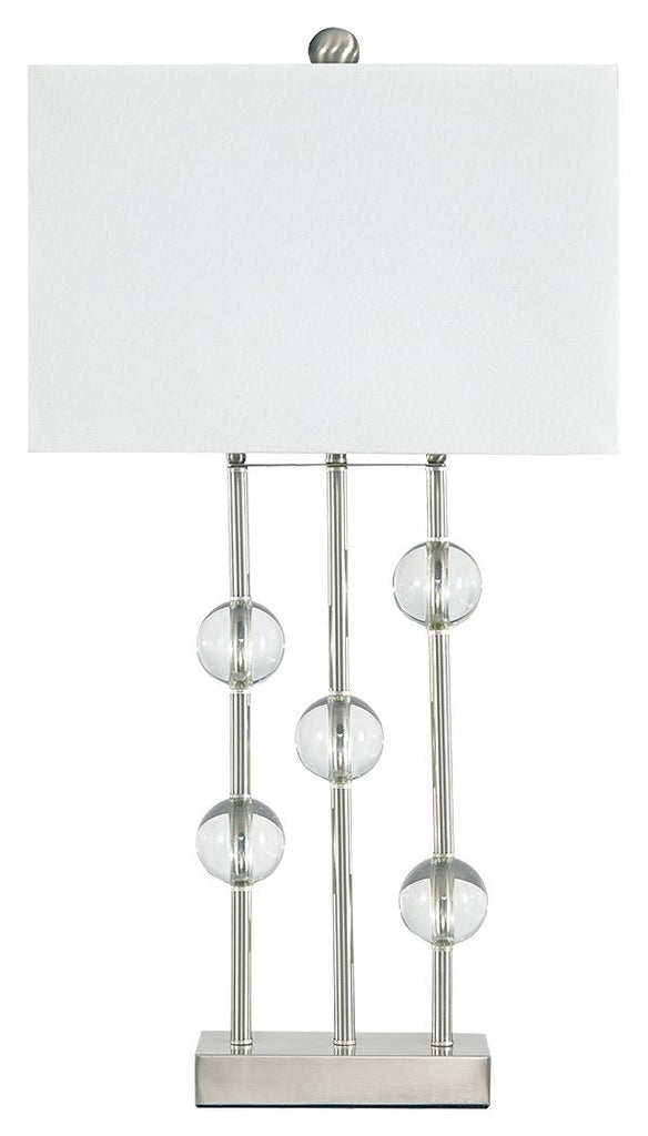 Jaala - Clear/Silver Finish - Metal Lamp (1/CN)