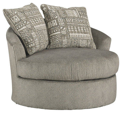 Soletren - Ash - Swivel Accent Chair