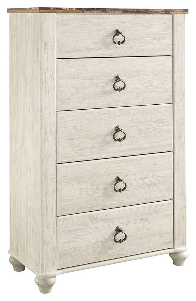 Willowton - Two-tone - Five Drawer Chest