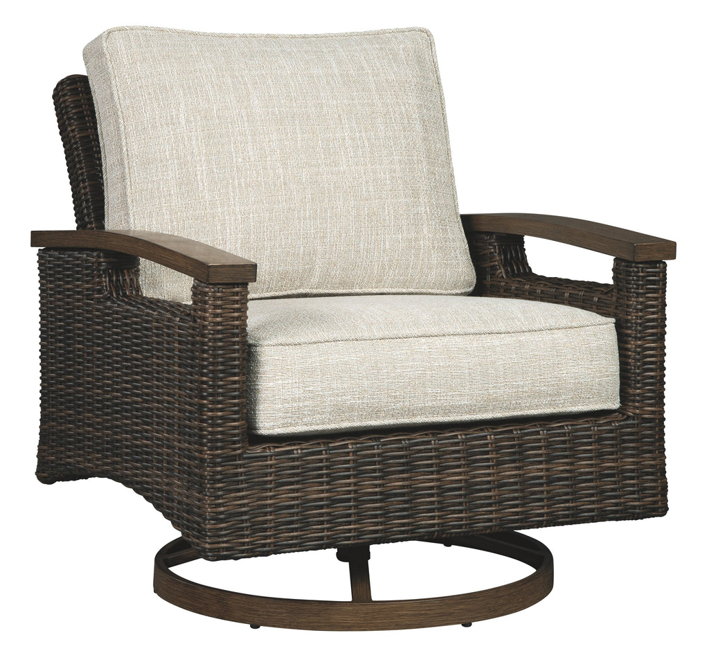 Paradise Trail - Medium Brown - Swivel Lounge Chair (2/CN)