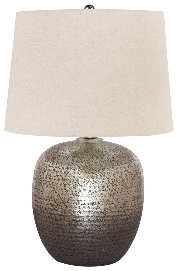 Magalie - Antique Silver Finish - Metal Table Lamp (1/CN)