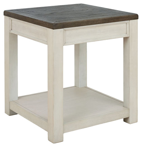 Bolanburg - Brown/White - Square End Table