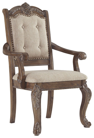 Charmond - Brown - Dining UPH Arm Chair (2/CN)