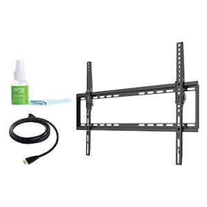 FeedbackAV 42-75" Tilt Wall Mount Kit with HDMI Cable and Screen Cleaner