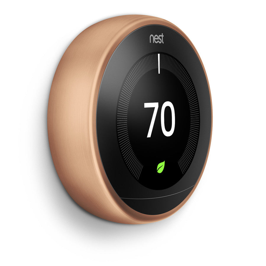 Google Nest Learning Smart Wi-Fi Thermostat - Copper
