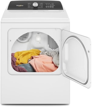 Whirlpool 7.0 Cu. Ft. Top Load Electric Moisture Sensing Dryer with Steam - White