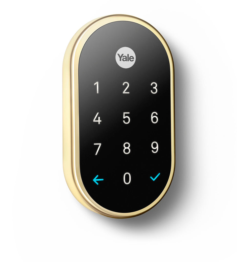 Nest x Yale Smart Lock with Google Nest Connect in Polished Brass