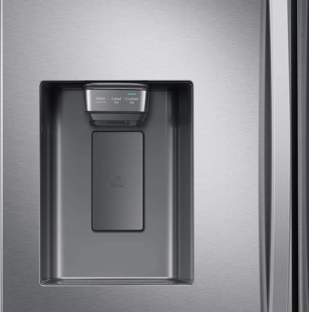 Samsung 27 cu. ft. Large Capacity 3-Door French Door Refrigerator with External Water & Ice Dispenser in Stainless Steel - Smart Neighbor