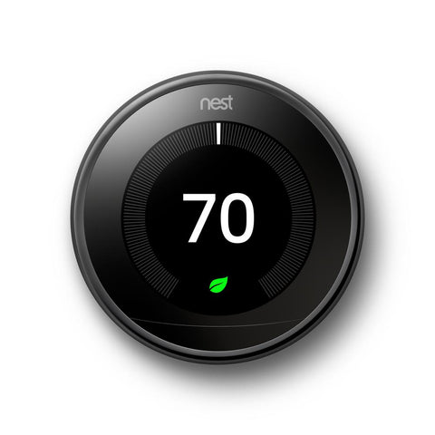 Google Nest Learning Smart Wi-Fi Thermostat - Mirror Black