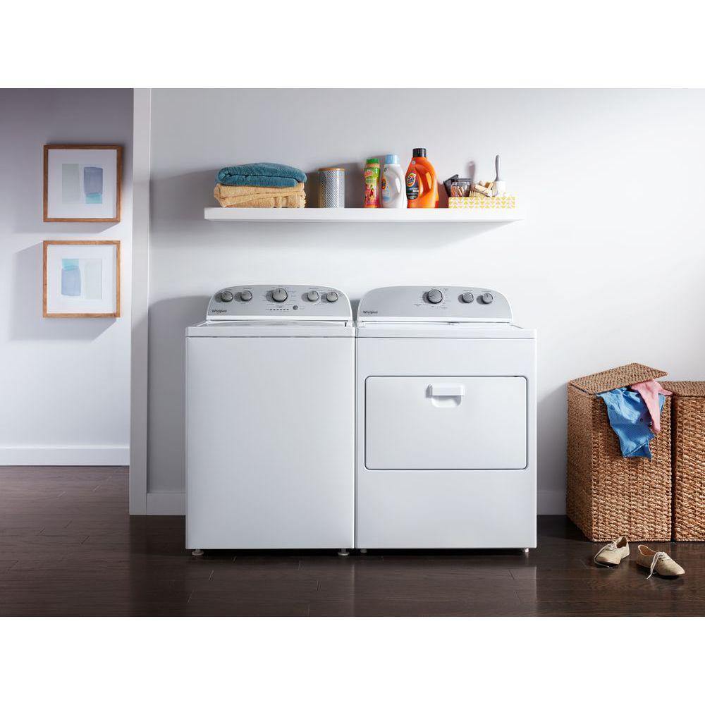 Whirlpool 7.0 cu. ft. Top Load 240-Volt White Electric Vented Dryer with AutoDry Drying System - Smart Neighbor