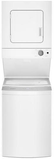 Whirlpool 1.6 cu.ft Electric Stacked Laundry Center 6 Wash cycles and AutoDry™